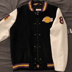 Mitchel & Ness Black Mamba Hall Of Fame Varsity Jacket Sz Medium